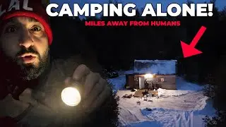 Alone in the Woods: Off-Grid Cabin Camping & Bedroom Renovation