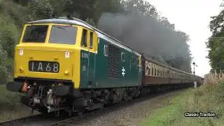 CLASS 35 HYMEK D7076 AT WORK ON THE SEVERN VALLEY RAILWAY