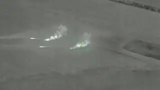 MATERIAL DE ARCHIVO (Marzo 2022) lanzacohetes m&uacute;ltiple MLRS destruidos