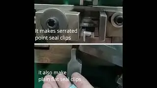 PP strapping clips machine can make both plain clips and embossing clips in the same machine
