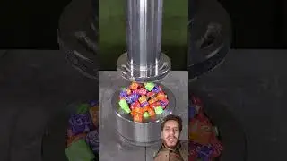 Hydraulic pressure #machine #satisfying #hydraulicpress #copper #experiment #asmr #mukbang