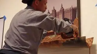 Radcliffe Bailey installs Echo at the Davis