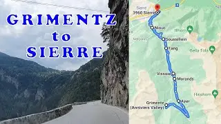 Driving from Grimentz to Sierre | Anniviers - Switzerland