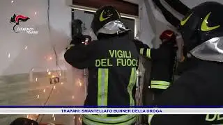 TRAPANI, SMANTELLATO BUNKER DELLA DROGA