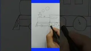Train Engine Drawing / How to Draw Train Engine #shorts #youtubeshorts #drawing
