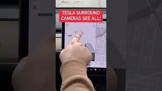 Tesla's Surround Camera System Safe and Easy Driving. #Tesla #AdvancedTech #SafeDriving #ParkingEasy