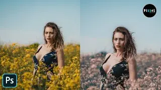 How to Create a Cyan Blue Leaf Color Effect | Photoshop