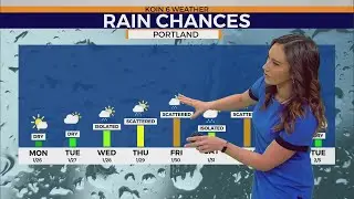 Monday morning weather update: Showery & mild pattern returns to Portland this week