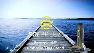 BreezeLock&trade; Umbrella  Flag Stand by SOLBREEZE&trade;