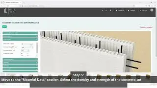 4) Filling Material Data for ICF Multi-Story Wall Design in BuildNow