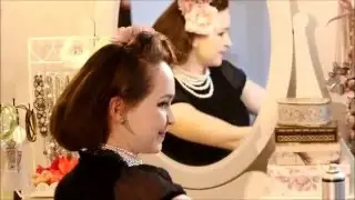 Hairstyle using a hair net