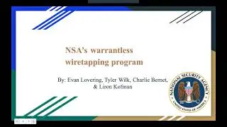 NSA warrantless wiretapping. Group #9