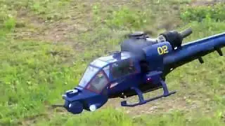 Blue Thunder 700 Size Flight Test RC Scale Helicopter Electric Model スケールヘリ