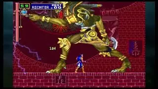 Castlevania: SOTN - Galamoth Battle Richter Mode (No Damage)