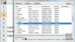 Excel 2007 : Fonction DECALER - 2 manières de décaler vers le haut