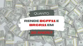 QUANTO RENDE BCFF11 E BRCR11 EM 30 ANOS COM 1 COTA POR M&Ecirc;S?