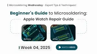 Microsoldering for Beginners: Mastering Techniques on an Apple Watch Motherboard