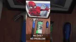 How to Install Plastic Drywall Anchors Without a Drill!
