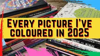 37 Books! Every completed Adult Colouring page from 2025!