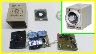 Cikachi AH3-3 - Inside Analog Multifunction Timer - Cấu tạo bộ hẹn giờ AH3-3