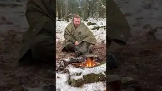Kochen bei Minusgraden #bushcraftgermany #outdoorcooking #wintervibes #wald #abenteuer
