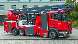 [5 EINSÄTZE] FEUERWEHR KARLSRUHE ~ HRB & LÖSCHZUG & uvm | FOLGEEINSATZ & VIEL PRESSLUFT & BLAULICHT