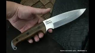 Туристический нож Kizlyar Supreme Shark, сталь Aus-8, рукоять орех