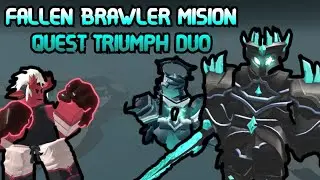 Fallen Brawler Mision Quest Winter Abyss Duo Triumph 🤍 / TDS