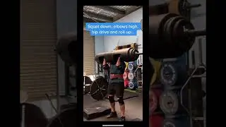 Strongman Log Press (dot points for beginners!) #shorts