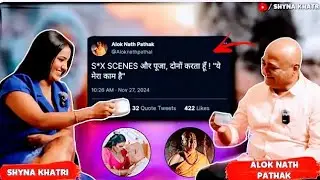 Shyna khatri podcast|| Ft. Alok Nath Pathak|| 60 Bolu ya 45 😱😱#shortvideo #shorts #viral 