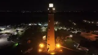 Ponce Inlet lighthouse by night 🤩✨ #PonceInlet #lighthouse #night 