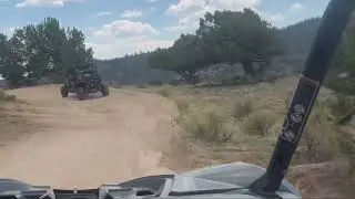 Trail riding Can-Am Mavericks in Buena Vista, Colorado  (Fourmile Recreation Area)
