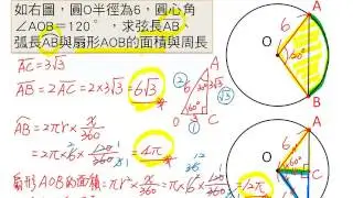 (2) 圓心角所對弦長、弧長與扇形面積_【基本觀念】_國三上2-2_Live數學學習網_www.Liveism.com_名師葛倫