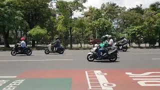 Footage Free 4K No Copyrights - Surabaya Highway || City View || City || Busy Day || Sunny Day