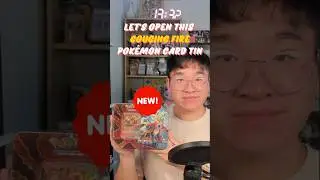 Let's Open the NEW Gouging Fire Paradox Destinies Tin #pokemon #pokemoncards #pokemontcg #giveaway