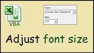 How to change the VBA Editor's font size (Excel)