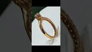 21k Gold Ring with cubic #gold #Zircone #ring