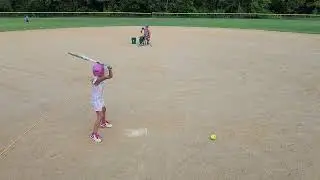 Softball batting practice with the ball machine🥎🔥