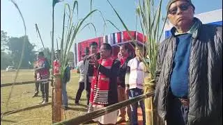 Inaugural Flag Hoisting of Takam Doley Opin Kébang By President, Shri Bhumi Ranjan Doley