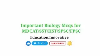 Biology| Important MCQs | Expected | For #sst #hst #mdcat   #spsc #fpsc