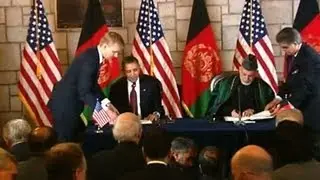 President Obama and President Karzai Sign the Strategic Partnership Agreement