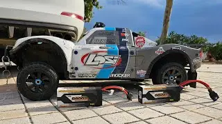 Losi 5T 2.0 electric vitavon Racing HW Max4 560kv on 8s 10s 12s hit 93km/h 23gear