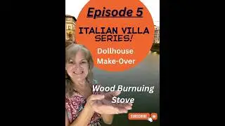 Wood Burning Stove #italianvilla #travel #diy #miniatures #adventures #dollhousefurniture #barbie