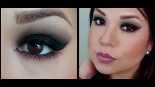 Smokey negro intenso con morado/arandano. San Valentín