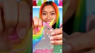 &ldquo;Look at this yummy unicorn jelly!&rdquo; 🦄🍬 (4K ASMR)  #asmr #mukbang #candy #unicornshorts #unicorn