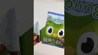 Duolingo Blind Bag Opening 🦉💚 #unboxing #asmr #blindbag #paperdiy #papersquishy #duolingo