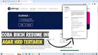 BIKIN RESUME / CV LANGSUNG DI APLIKASI JOBSTREET