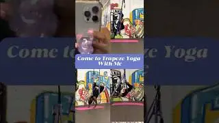 Come flip, twist, & stretch with me🤸🏾&zwj;♀️✨ #FunYoga #TrapezeYoga #BlackGirlsDoYoga