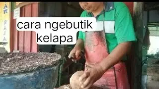 cara ngebutik kelapa (ngupas kelapa )#creator#yuda#masukberanda
