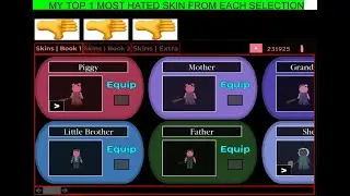 My Top 1 Most Hated Piggy Skin From Each Selection